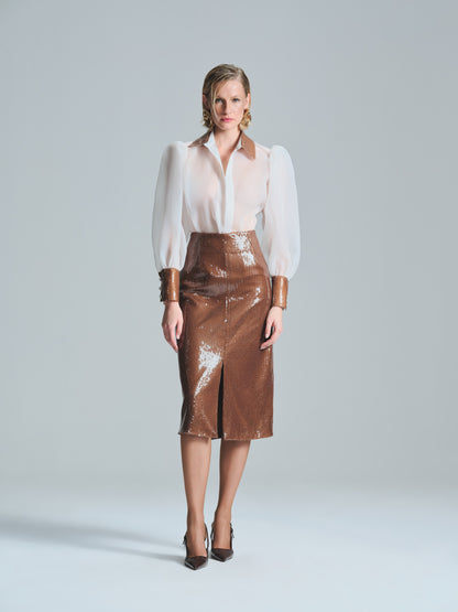 BYBLOS BROWN SKIRT