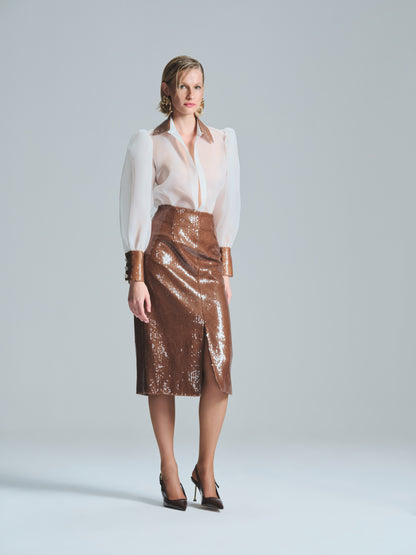 BYBLOS BROWN SKIRT