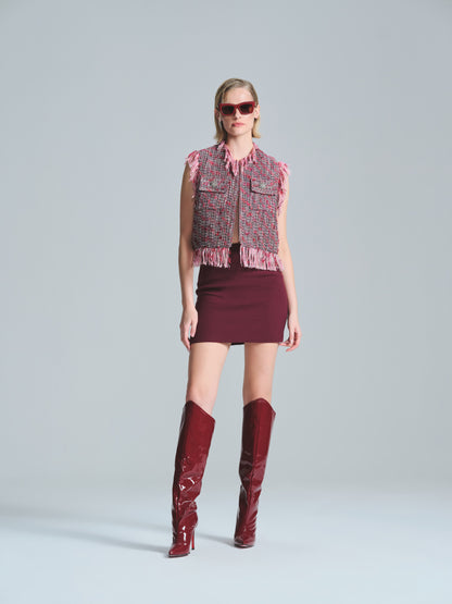 BURGY CLARET SKIRT